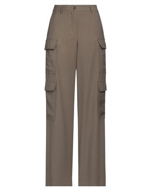 Woman Pants Military green Size 2 Viscose, Polyester