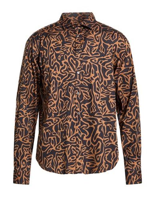 Man Shirt Camel Size 15 ½ Cotton, Elastane