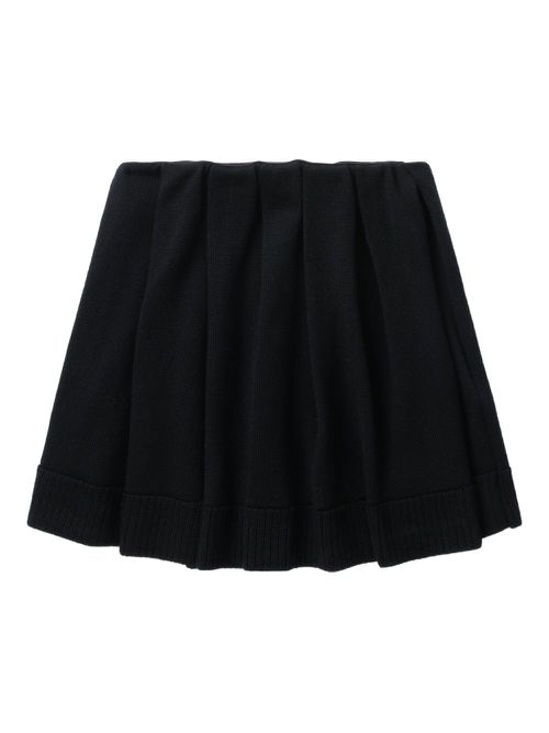 Low Classic pleated knitted mini skirt - Black