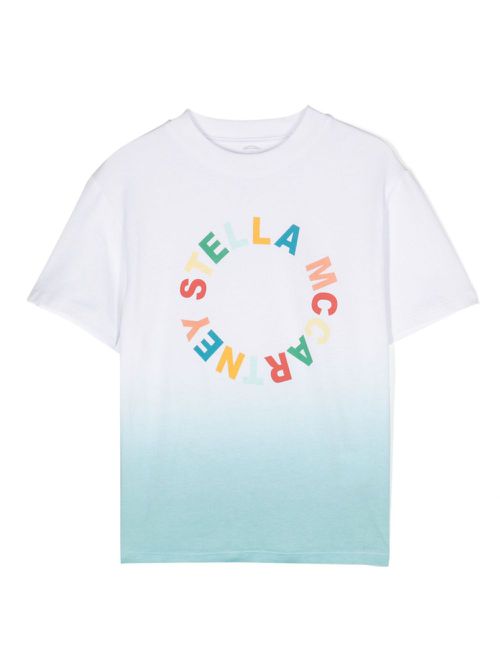 Ombré cotton T-shirt - White