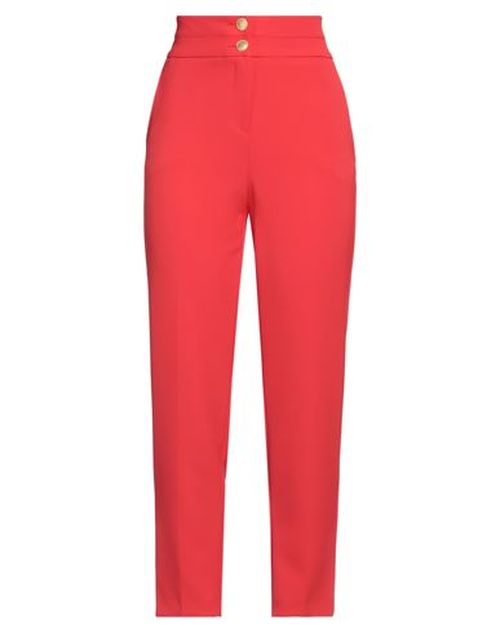 Woman Pants Red Size 2 Polyester, Elastane