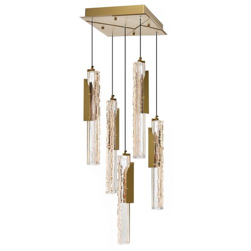 Brass LED Mini Pendant from the Valira Collection
