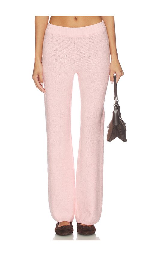 Lovers and Friends Lora Textured Pant in Pink. L. Also in M, S, XL