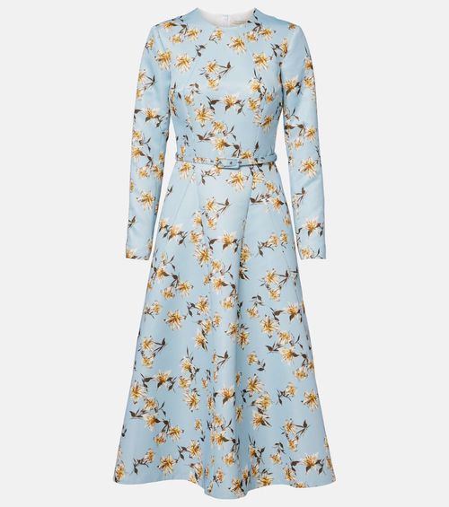 Ucellina floral midi dress