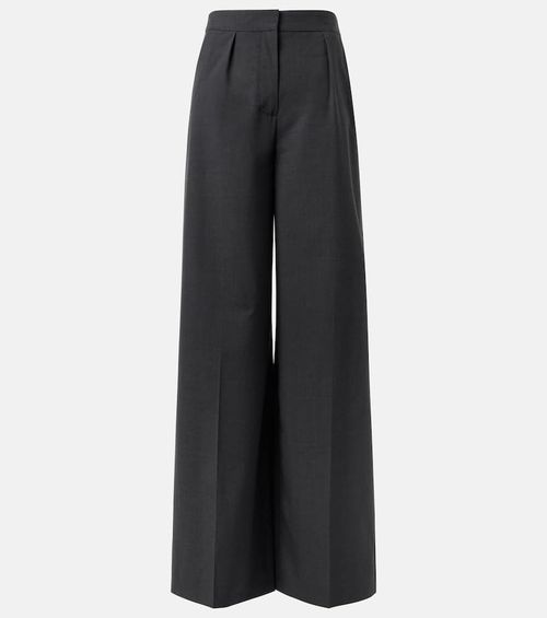 Alanel virgin wool wide-leg pants