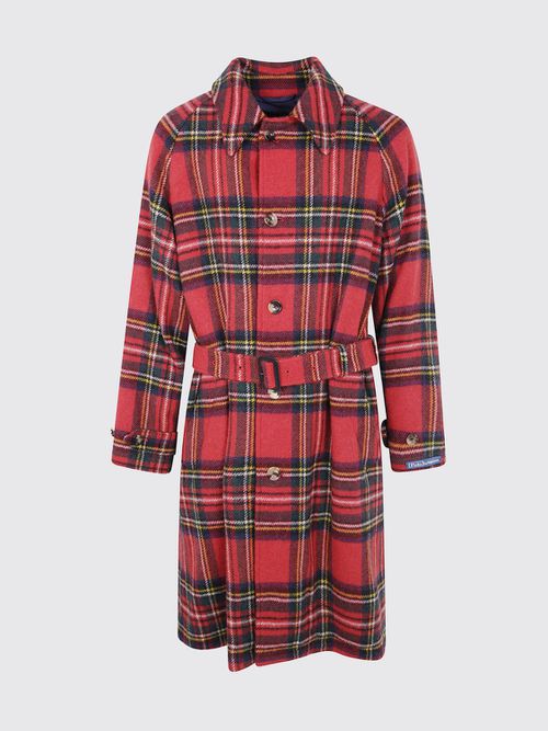 Coat Men color Red