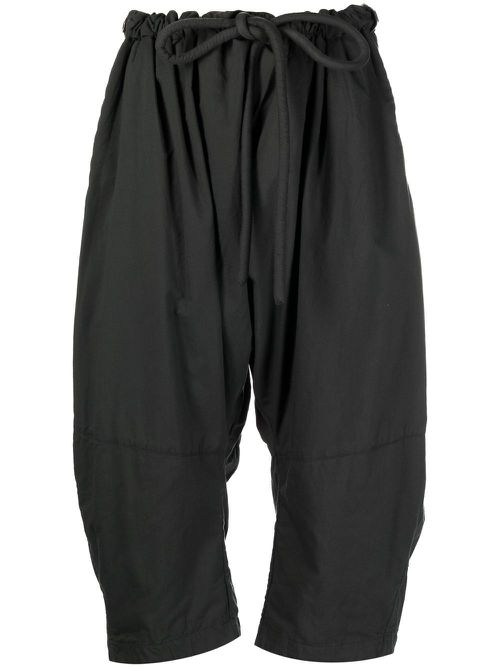 Drawstring-waist trousers - Grey
