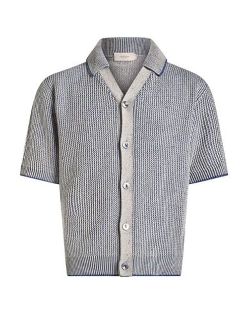 Man Shirt Blue Size M Cotton, Linen, Cashmere