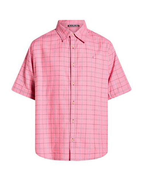 Man Shirt Pink Size M Cotton