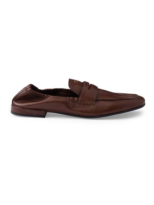 Women's Shuffle Antiqued Leather Loafers - Chocolate Brown