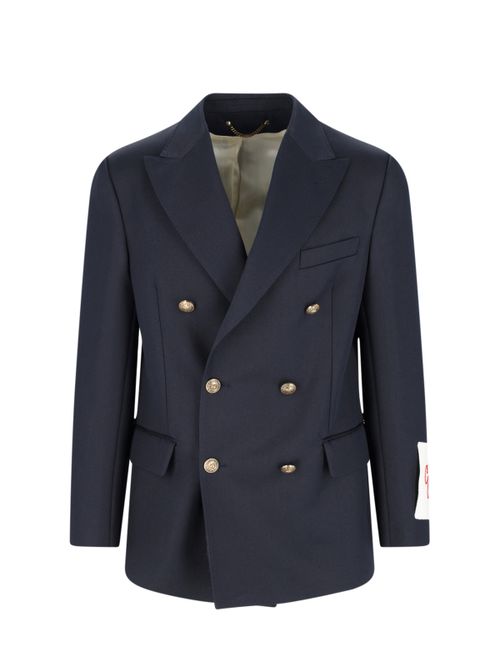 Men's Tailored Jacket with Gold Accents