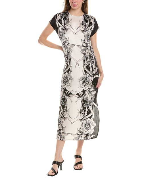 Etta Silk-Blend Midi Dress