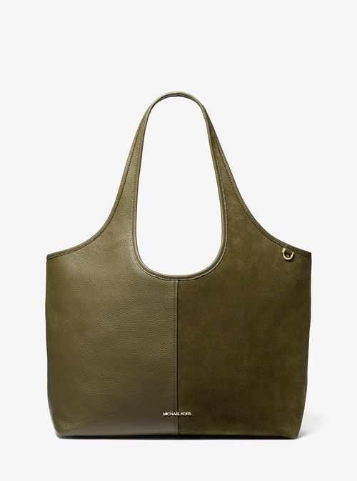 Henly Large Leather and Suede Tote Bag