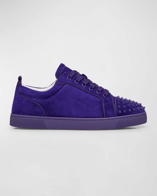 Men's Louis Junior Spikes Low-Top Suede Sneakers