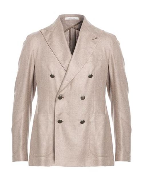 Man Blazer Sand Size 40 Silk