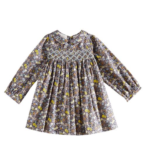 Bonpoint Baby Trinité floral smocked cotton dress