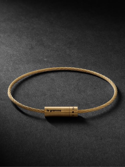 Le 11 Brushed 18-Karat Gold Bracelet