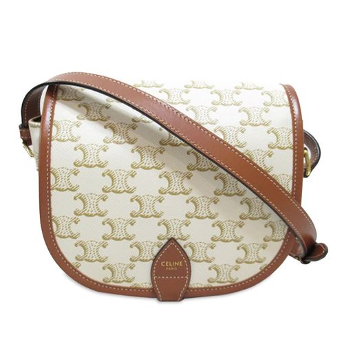 Pre-owned Medium Triomphe Coated Canvas Folco Crossbody CEH56LB3578JH2UA