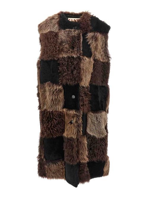 Long Shearling Vest