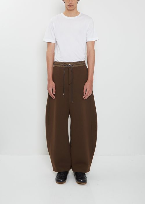 Sacai Men Sponge Sweat Pants Brown