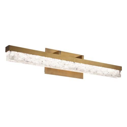 Modern Forms Minx Bathroom Vanity Light in Aged Brass - WS-62029-AB