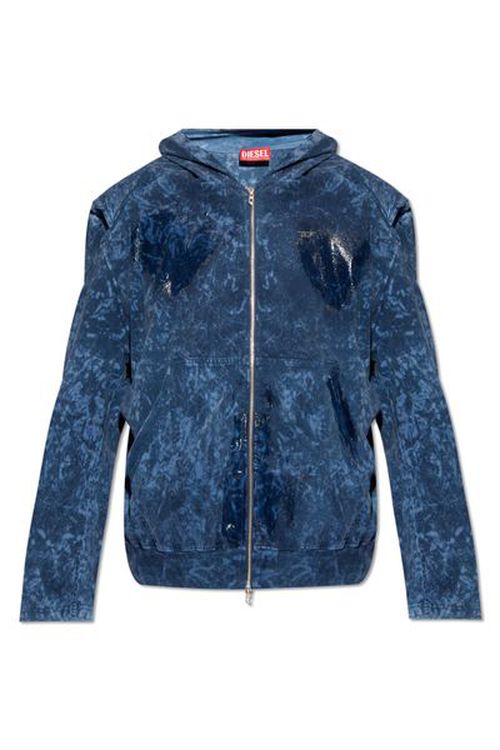 Diesel S-Mika Zipped Drop Shoulder Hoodie