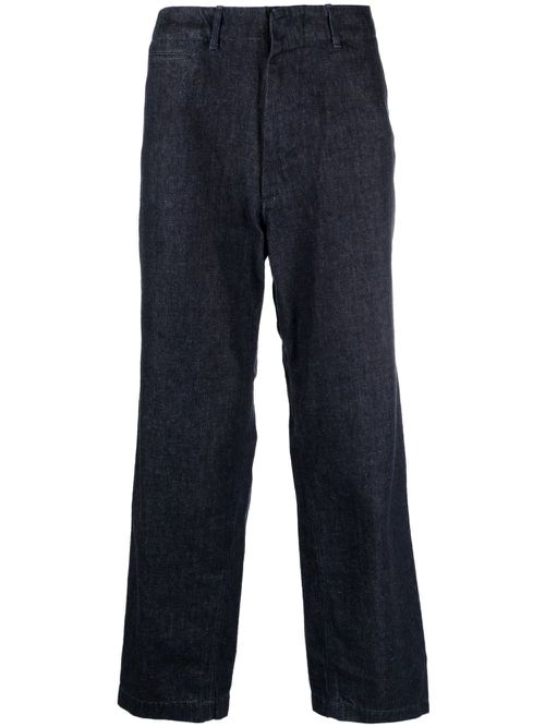 Dyed straight-leg jeans - Blue