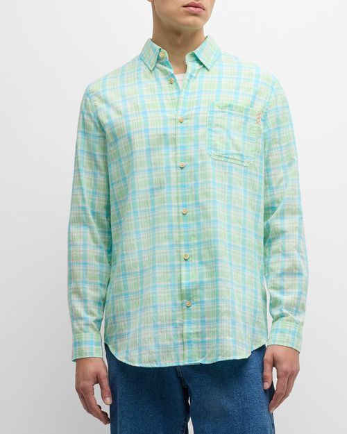 Men's Neon Check Sport Shirt