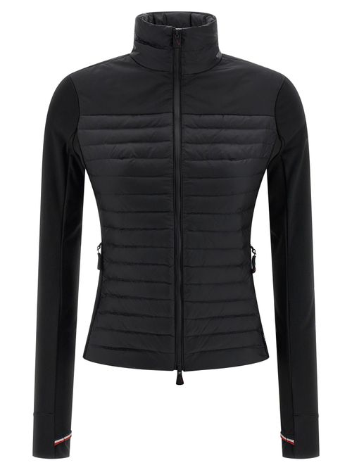Quilted Nylon Down Jacket — Black