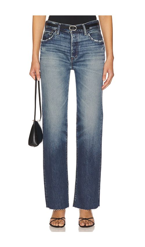 Moussy Vintage Gleason Straight Jeans in Blue. -  32 also in 23, 25, 26, 27, 28, 29