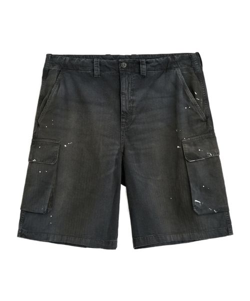 Paint-Splatter Cargo Shorts