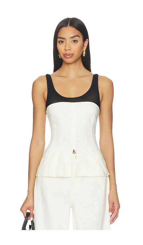 WeWoreWhat Corset Top in Black & White. - 8 also , 10, 12, 2