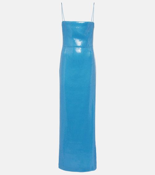 Stargaze Bandeau sequined maxi dress