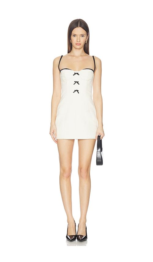 MAJORELLE Annie Mini Dress in Black,White. - M also in L, S, XL