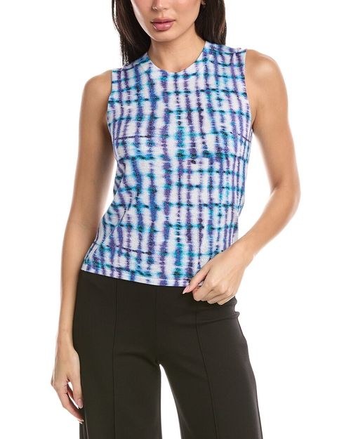 Printed Fine Gauge Knit Shell