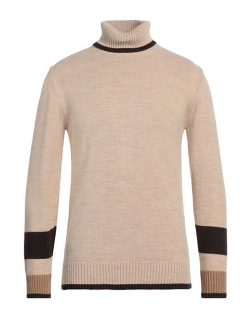 Man Turtleneck Beige Size M Acrylic, Wool, Alpaca wool, Viscose