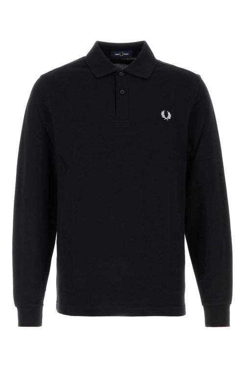 Long Polo Shirt — Black