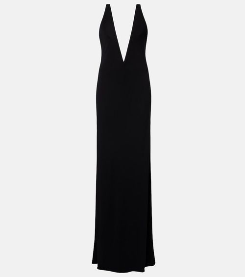 Impossible crêpe jersey gown
