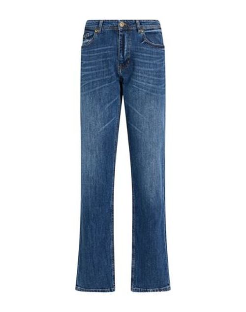 Woman Jeans Blue Size 24 Cotton, Elastane