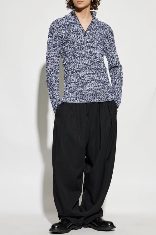 Wool Sweater, Men's, Navy Blue