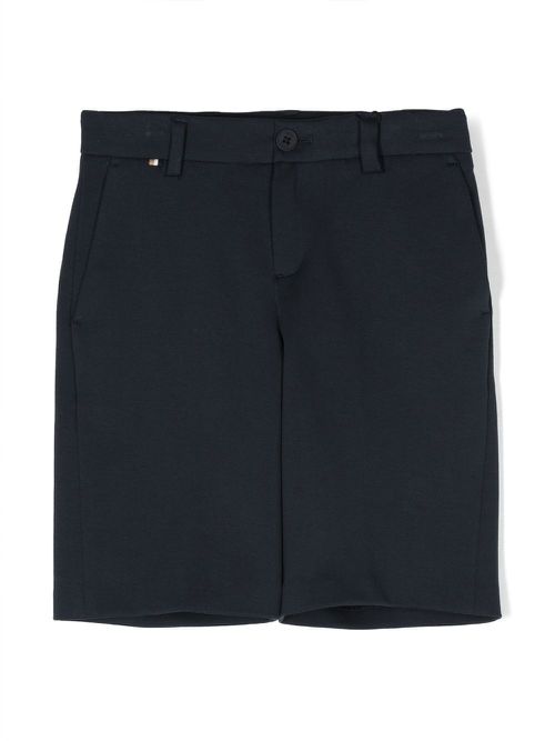 Logo-detail chino shorts - Blue
