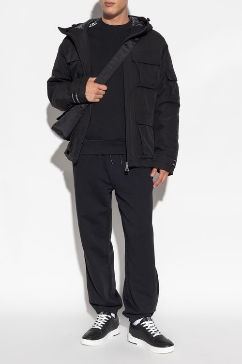 Insulated Jacket With Hood, Men's, Black