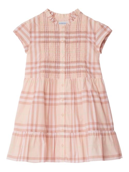 IP Check ruffled dress - Pink