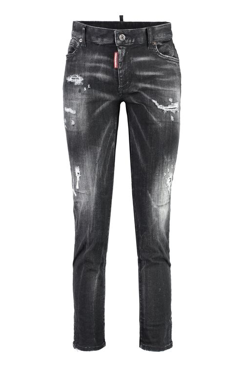 Distressed Cropped Jeans