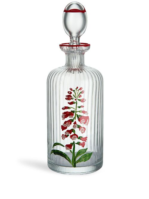 Hand painted bottle - White