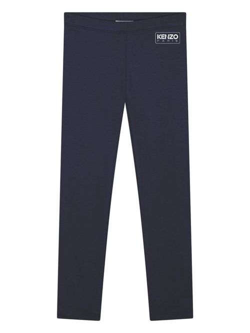 Organic cotton blend leggings - Blue