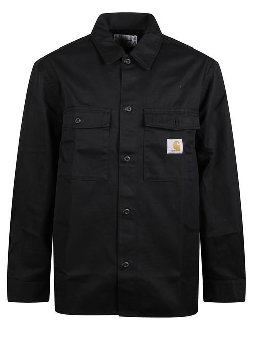 Black Logo Shirt Jacket