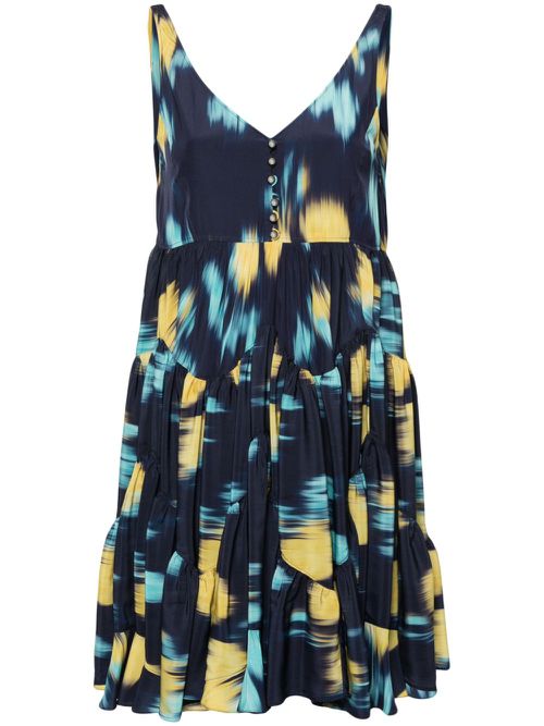 Charmeuse mini dress - Blue