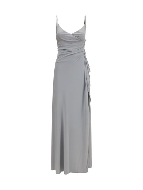 Viscose Jersey Wrap Dress — Gray
