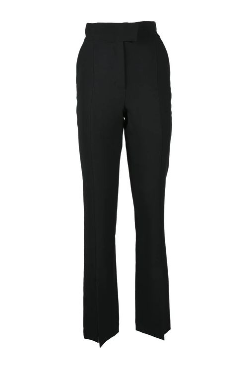 Fabric Stretch Trousers - Black